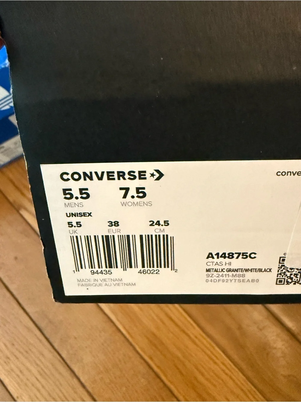 Converse Silver Metallic Chuck Taylor High Top Sneakers